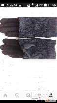 Аксессуары объявление но. 2474564: Перчатки новые 44 46 черные теплые верх съемный вязаные аксессуары начес митенки женские зимние